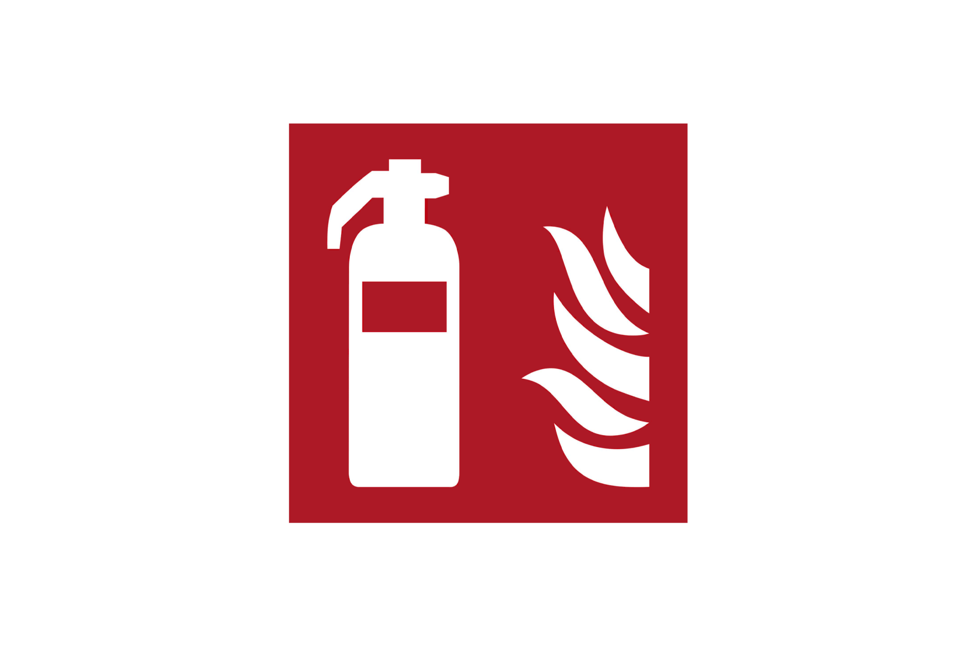 Brandblusser sticker